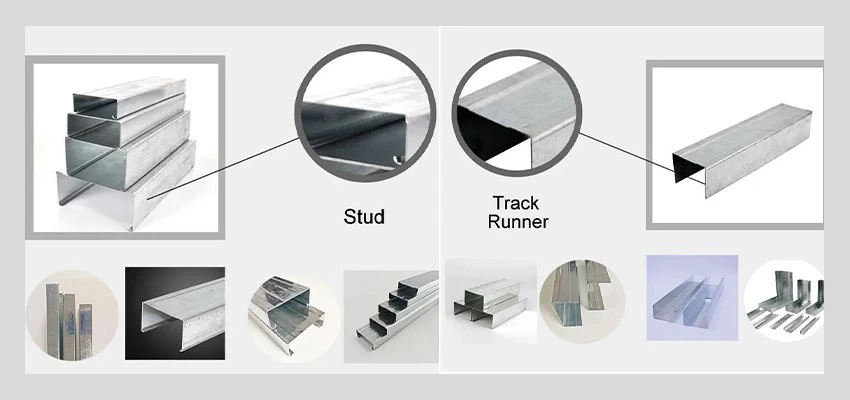 Galvanized Drywall Steel Studs track Galvanized Drywall Steel Studs track